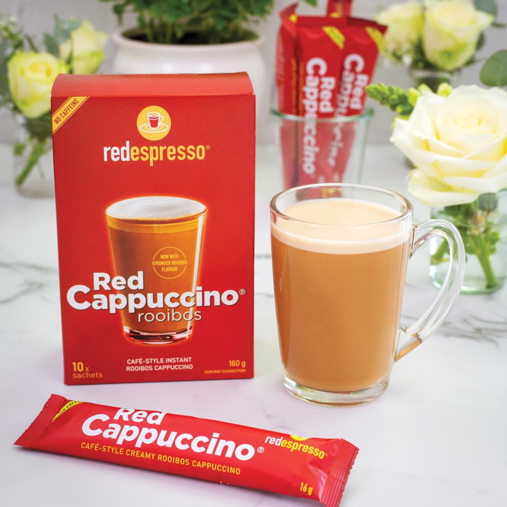 Make your favourite Rooibos red cappuccino® in an instant