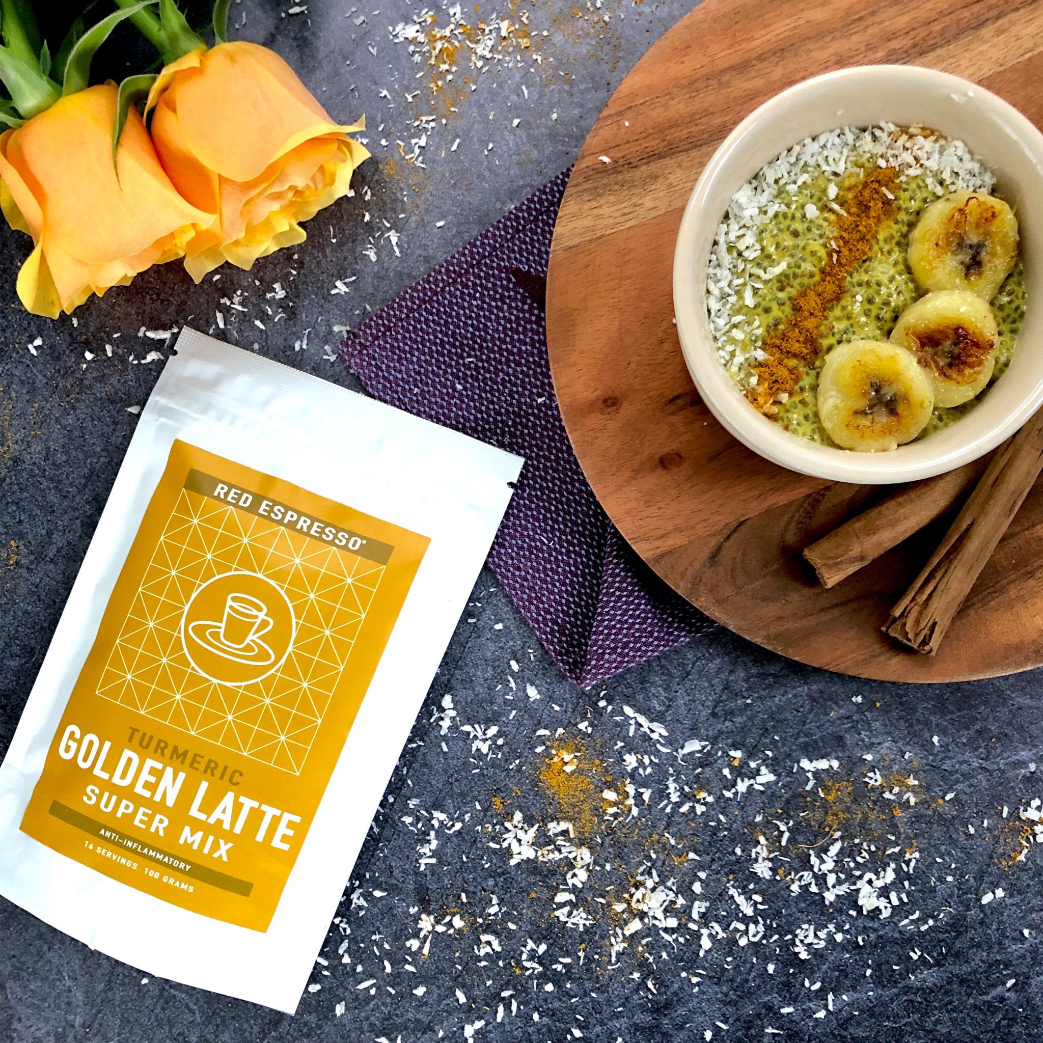 Golden Milk Latte Chia Pudding, Recipe