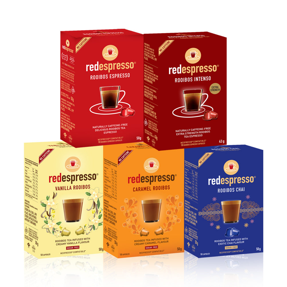Rooibos tea capsules - compatible with Nespresso machines