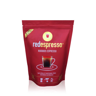 ground rooibos in a pack with 250g from red espresso brand