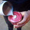 beetroot latte mix drink from red espresso brand