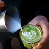 green tea matcha latte mix drink