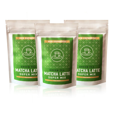 green tea matcha latte mix pack with 3 units from red espresso brand